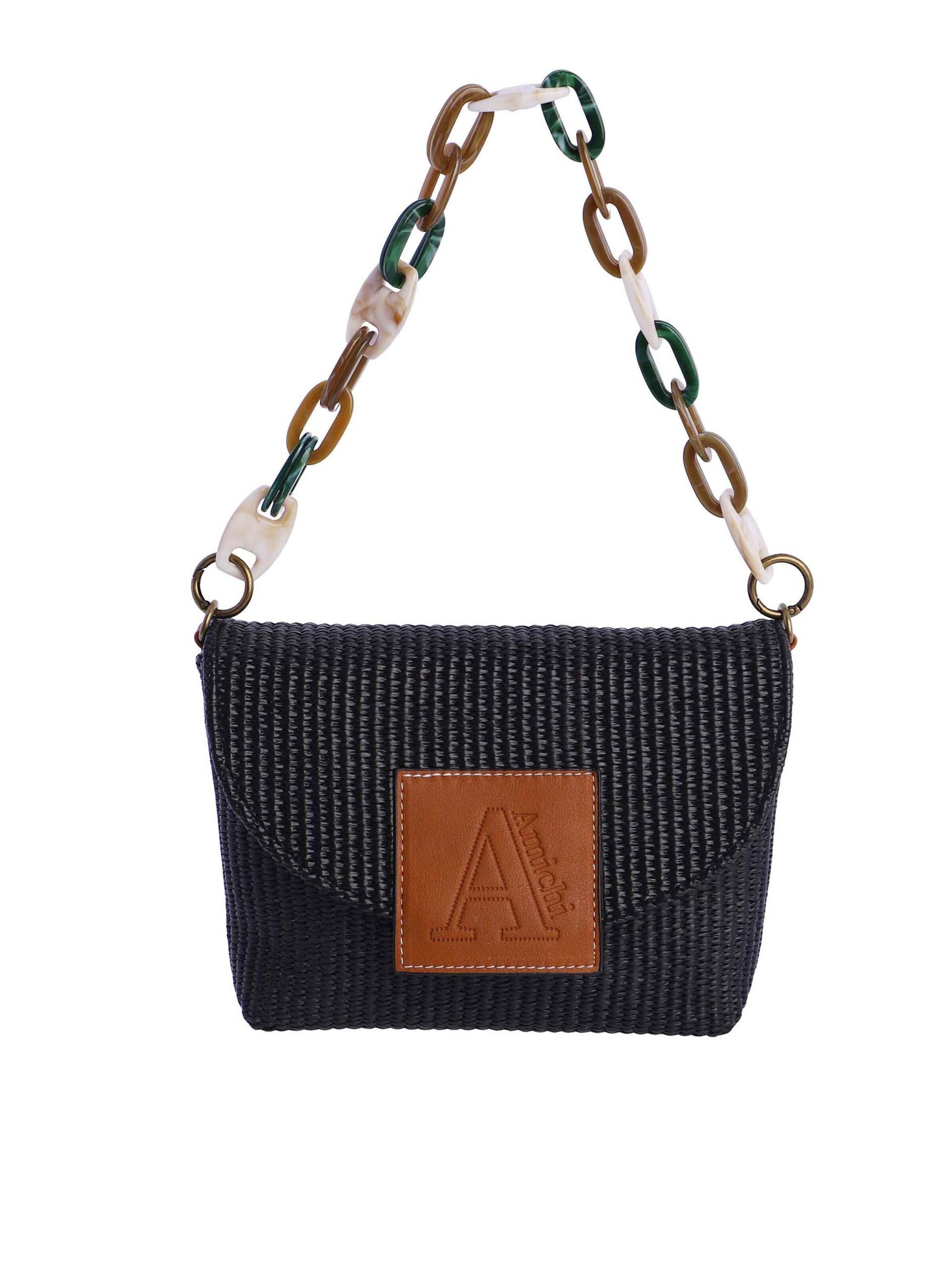 Amichi - Bolso de hombro en negro: frente