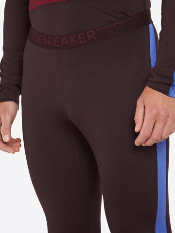 ICEBREAKER Skinny Sports trousers '200 Oasis' in Brown