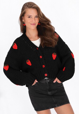 Cardigan 'Young Fashion' MYMO en noir : devant