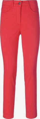 Basler Skinny Jeans in Rood: voorkant