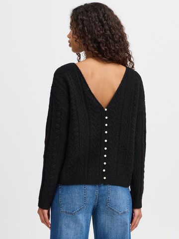 Cardigan 'Liyanna' ICHI en noir