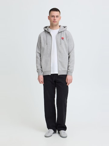 BLEND - Sudadera con cremallera ' BHJapa Backprint ' en gris