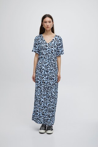 ICHI Blusenkleid 'Marrakech' in Blau: Vorderseite