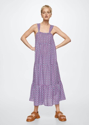 MANGO Letné šaty 'Jaipur' - fialová: predná strana