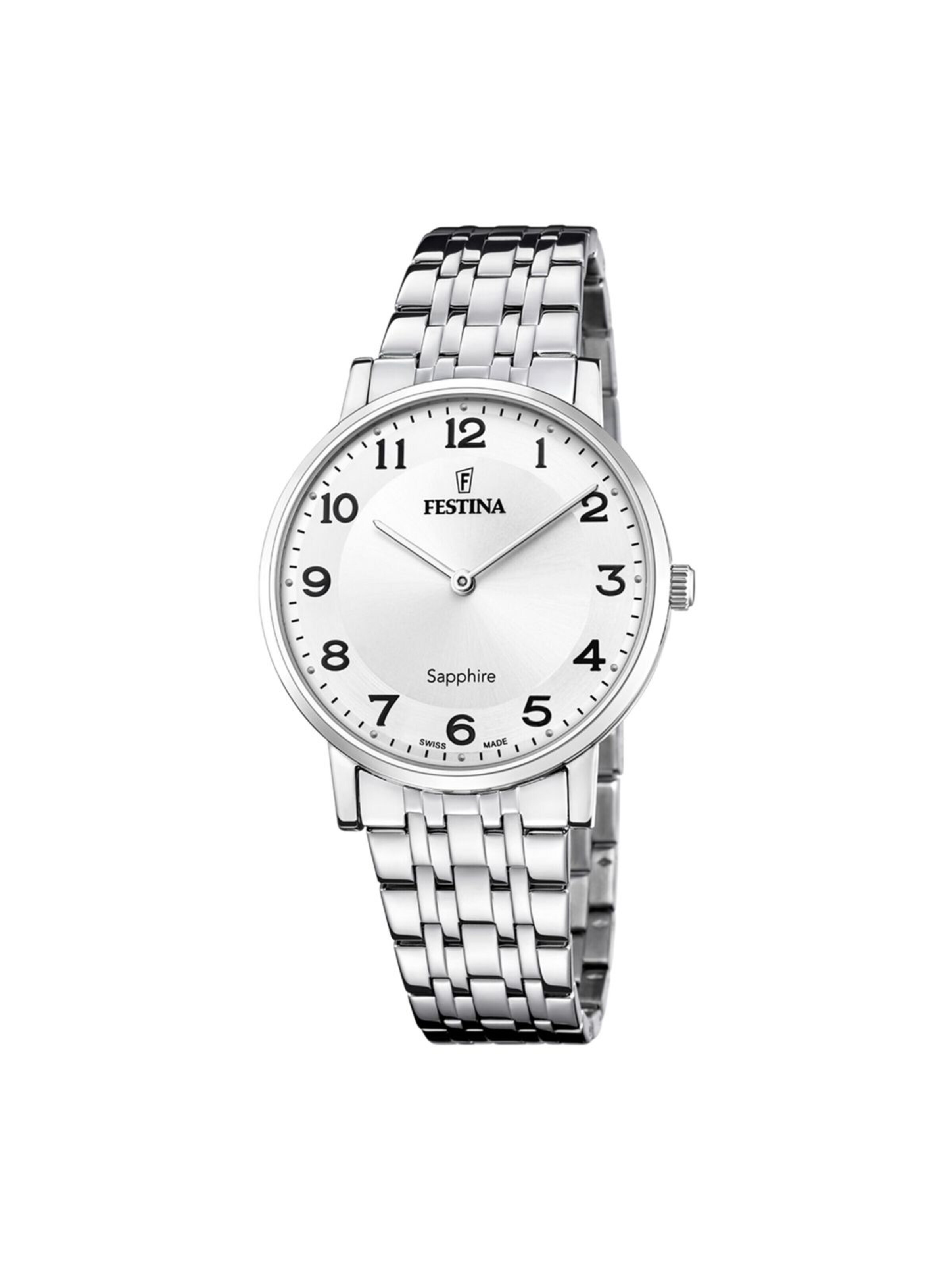 Montre à affichage analogique FESTINA en blanc : devant