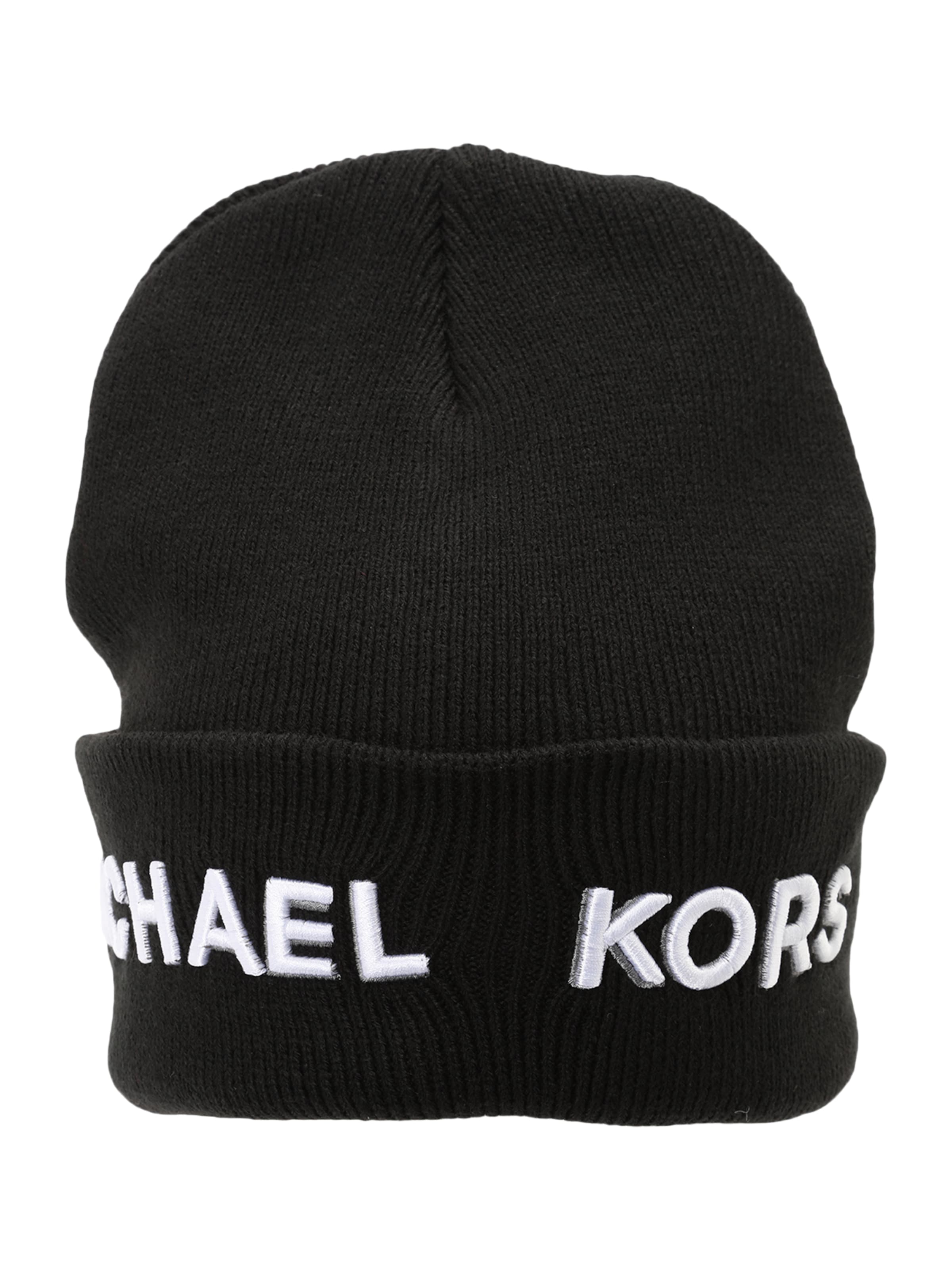 juoda Michael Kors Megzta kepurė