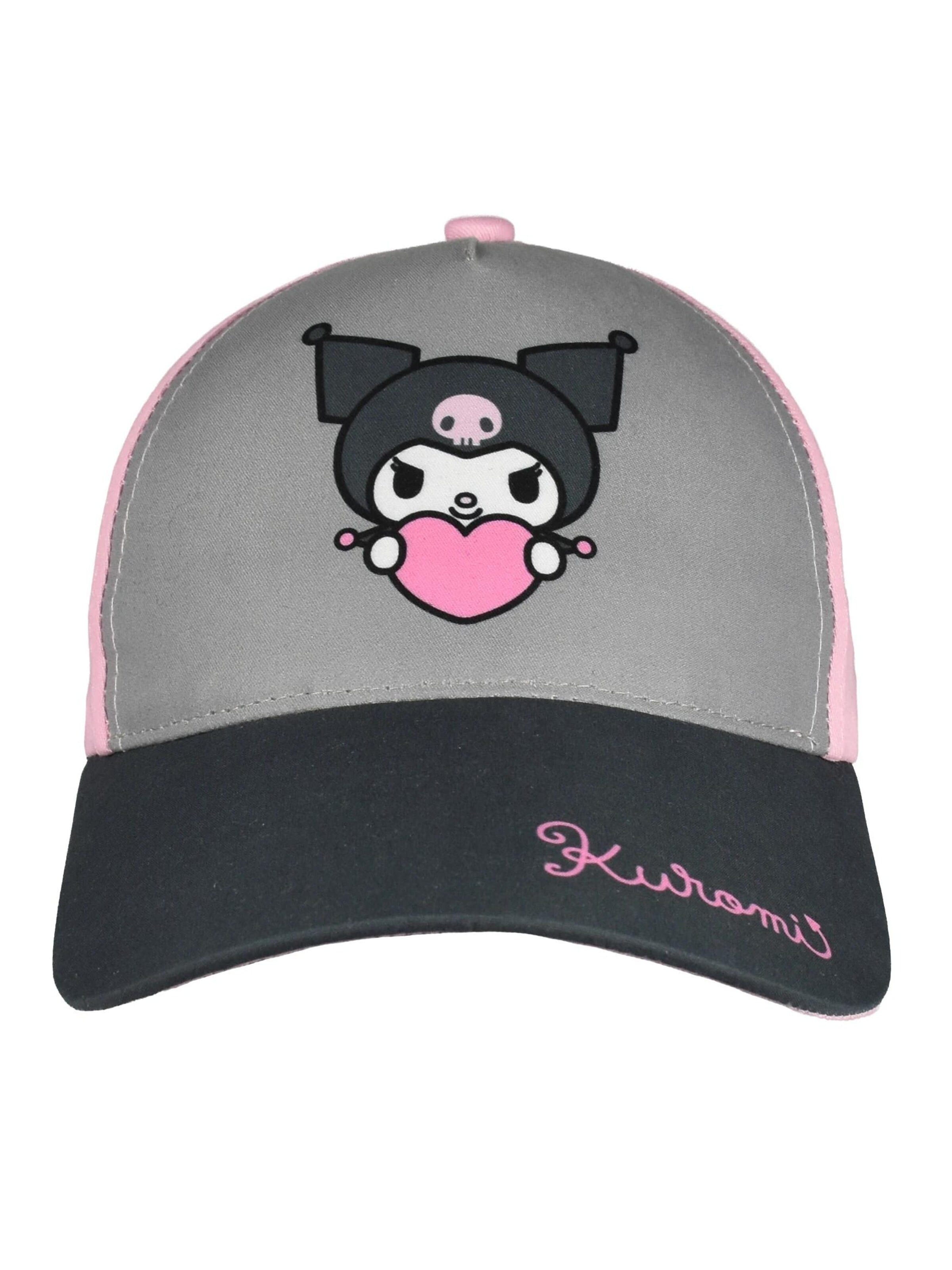 HELLO KITTY Hat 'Kuromi' in Pink: front