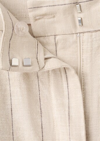 MANGO Wide leg Pleat-Front Pants 'Zede' in Brown