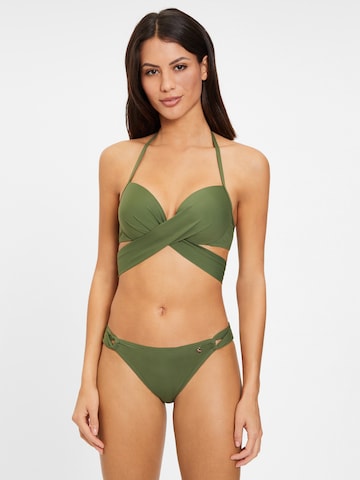 s.Oliver Push-up Bikini in Groen: voorkant