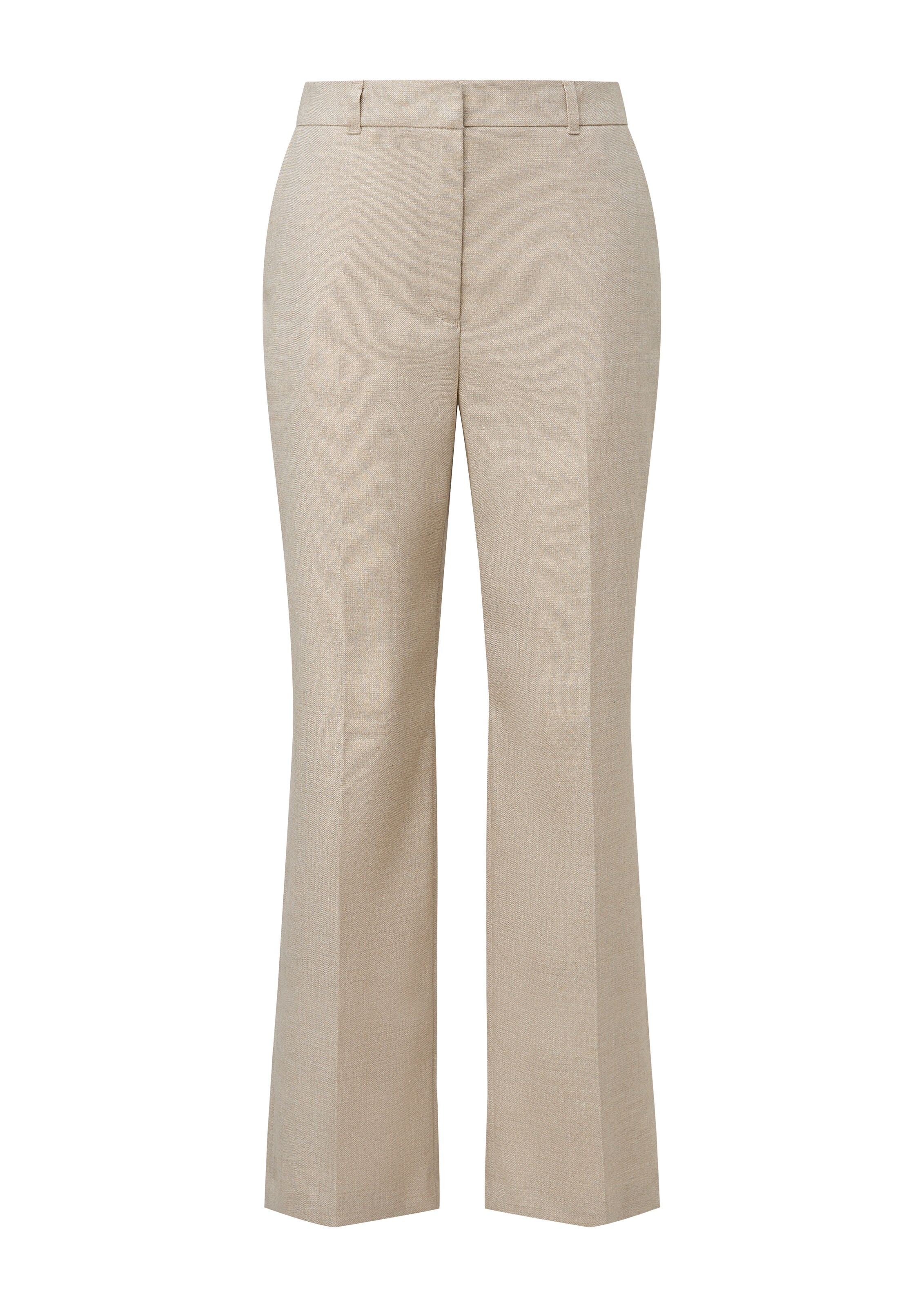 s.Oliver BLACK LABEL Wide Leg Hose in Beige: Vorderseite