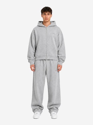 Veste de survêtement 'Zip Hoodie - Grey Melange' 4thD en gris