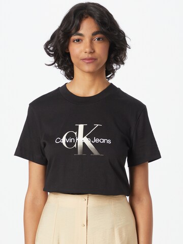 Calvin Klein Jeans T-Shirt in Schwarz: predná strana