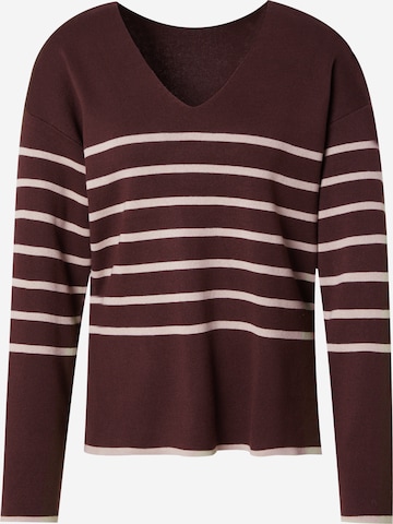 Pull-over 'VIOstria' VILA en marron : devant