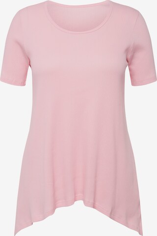 T-shirt Ulla Popken en rose : devant