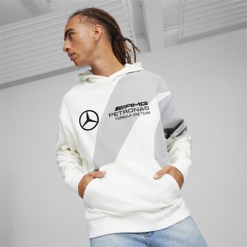 PUMA Sportsweatshirt 'Mercedes-AMG Petronas' in Wit