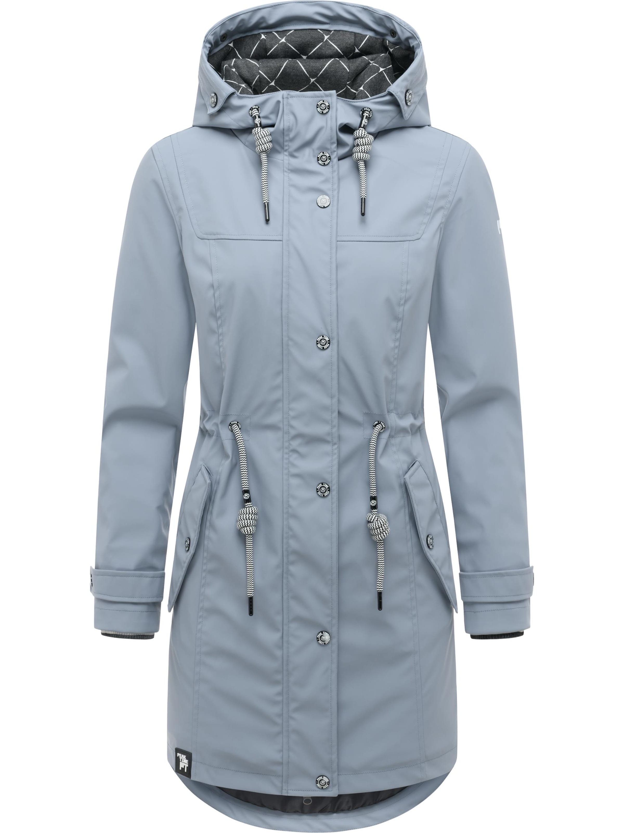 Cappotto funzionale 'L60042' di Peak Time in blu: frontale