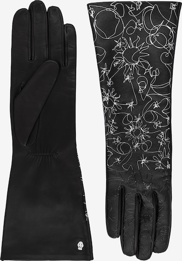 Roeckl Lederhandschuhe 'HAMINA' in schwarz / weiß, Produktansicht