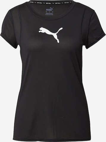 PUMA Performance Shirt 'Train All Day' in Black: front