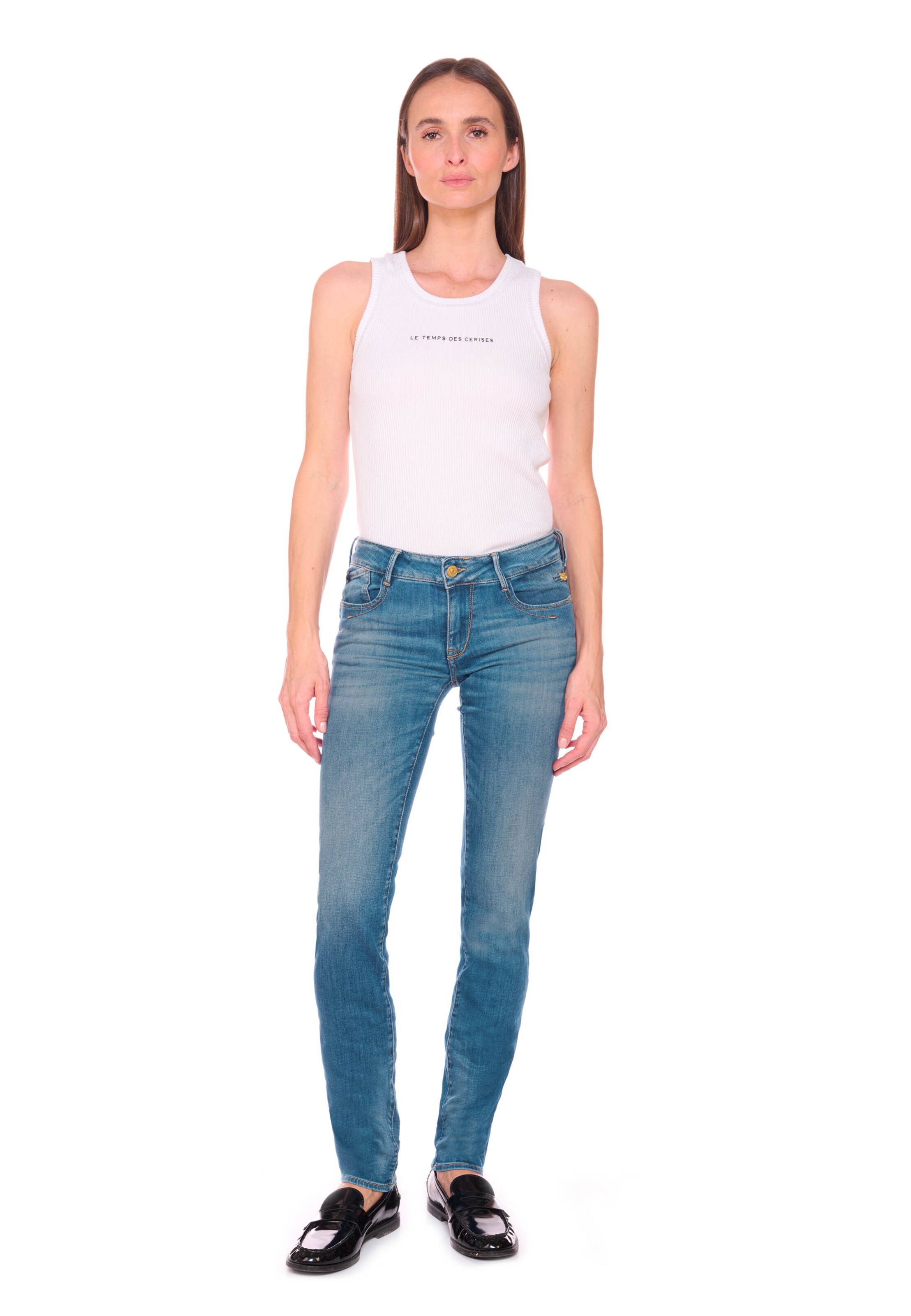 Le Temps Des Cerises Regular Jeans 'Pulp' in Blau