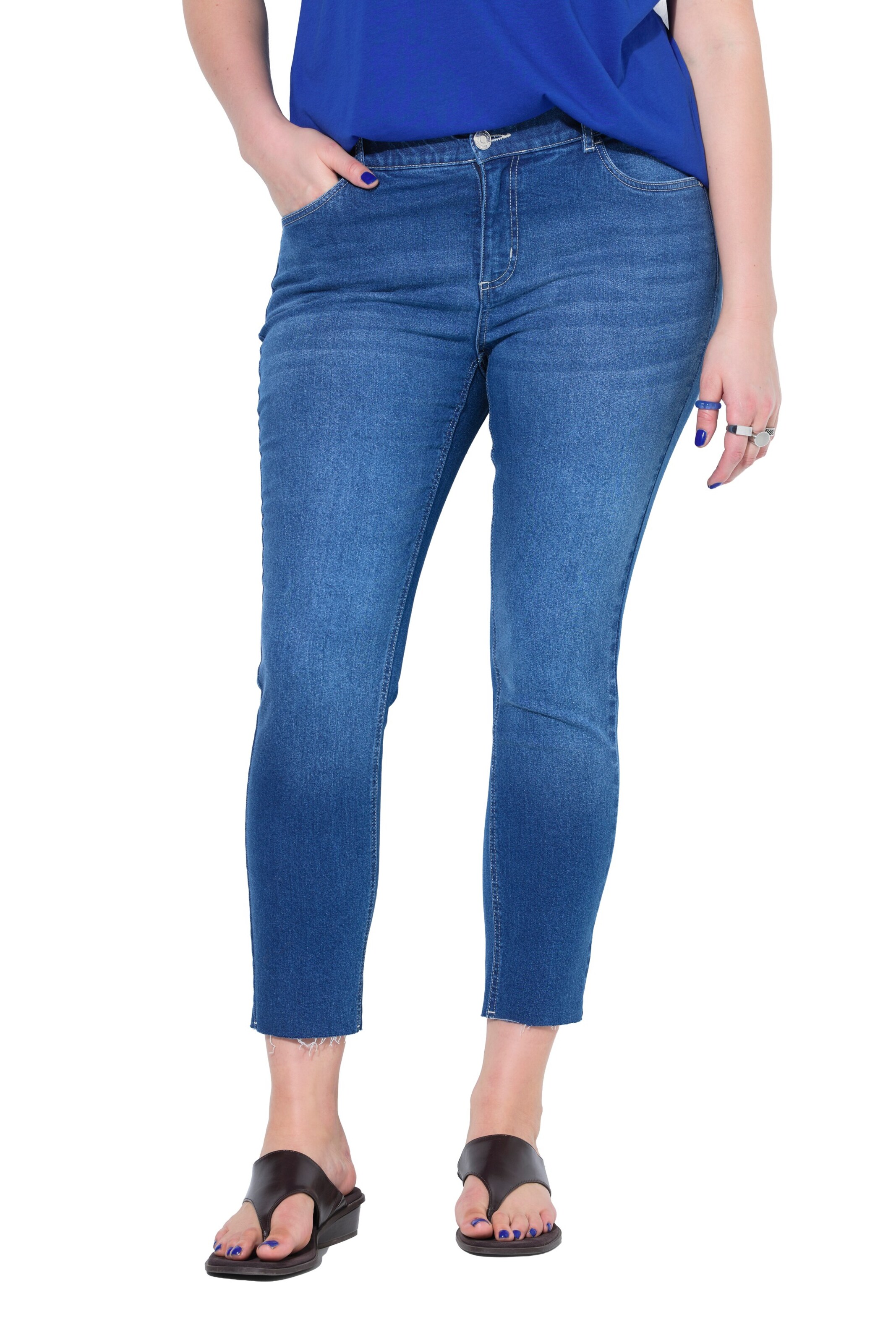 Studio Untold Slimfit Jeans in Blau: Vorderseite