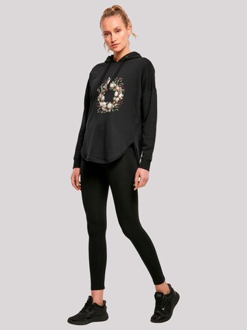 F4NT4STIC Sweatshirt 'Osterkranz Eierkranz Blumenring' in Black