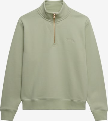Superdry Sweatshirt 'ESSENTIAL' i grön: framsida