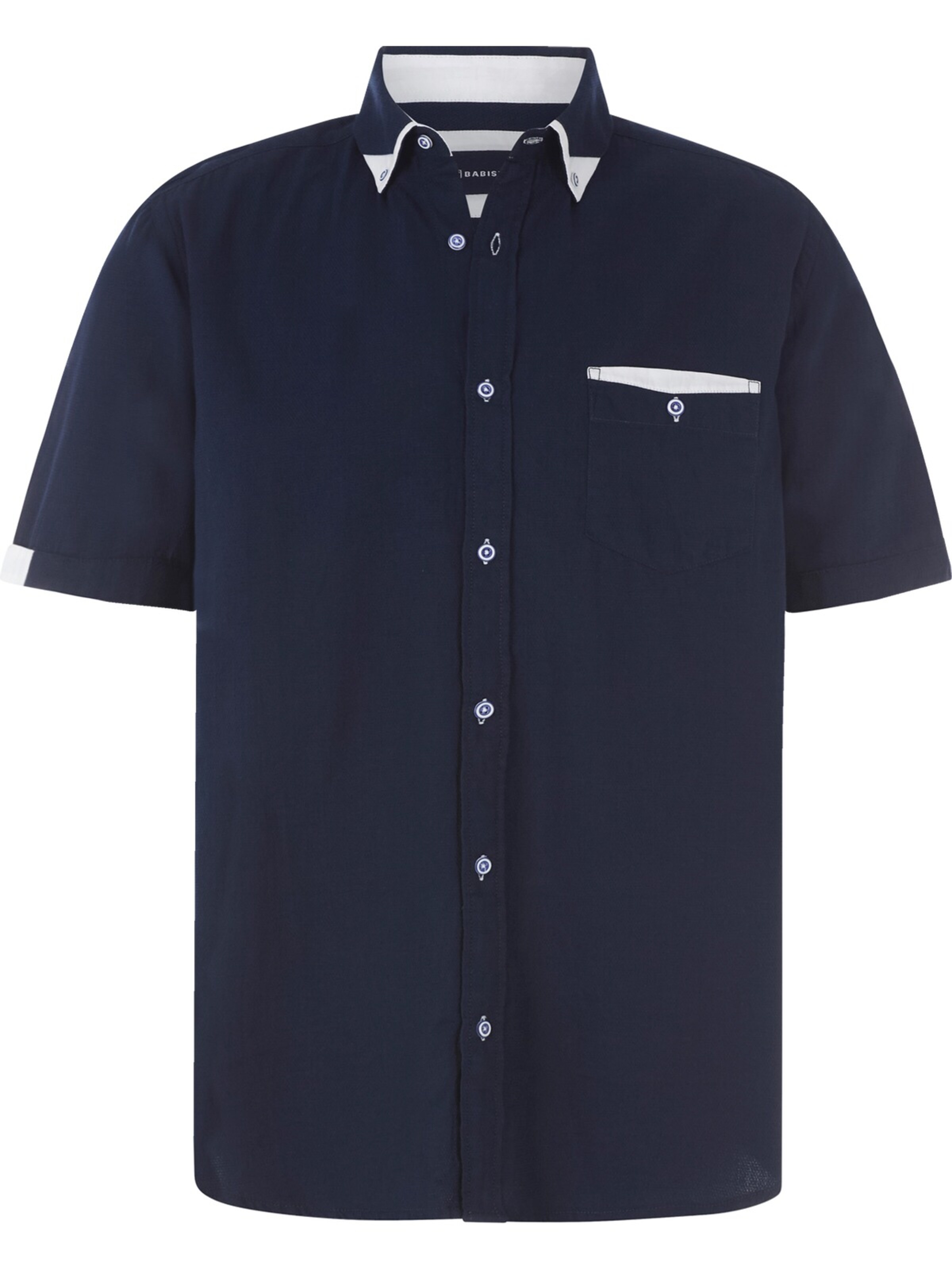 BABISTA Regular fit Button Up Shirt 'Stefzite' in Blue: front