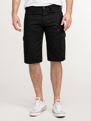 Rock Creek Regular Cargohose in Schwarz: Vorderseite