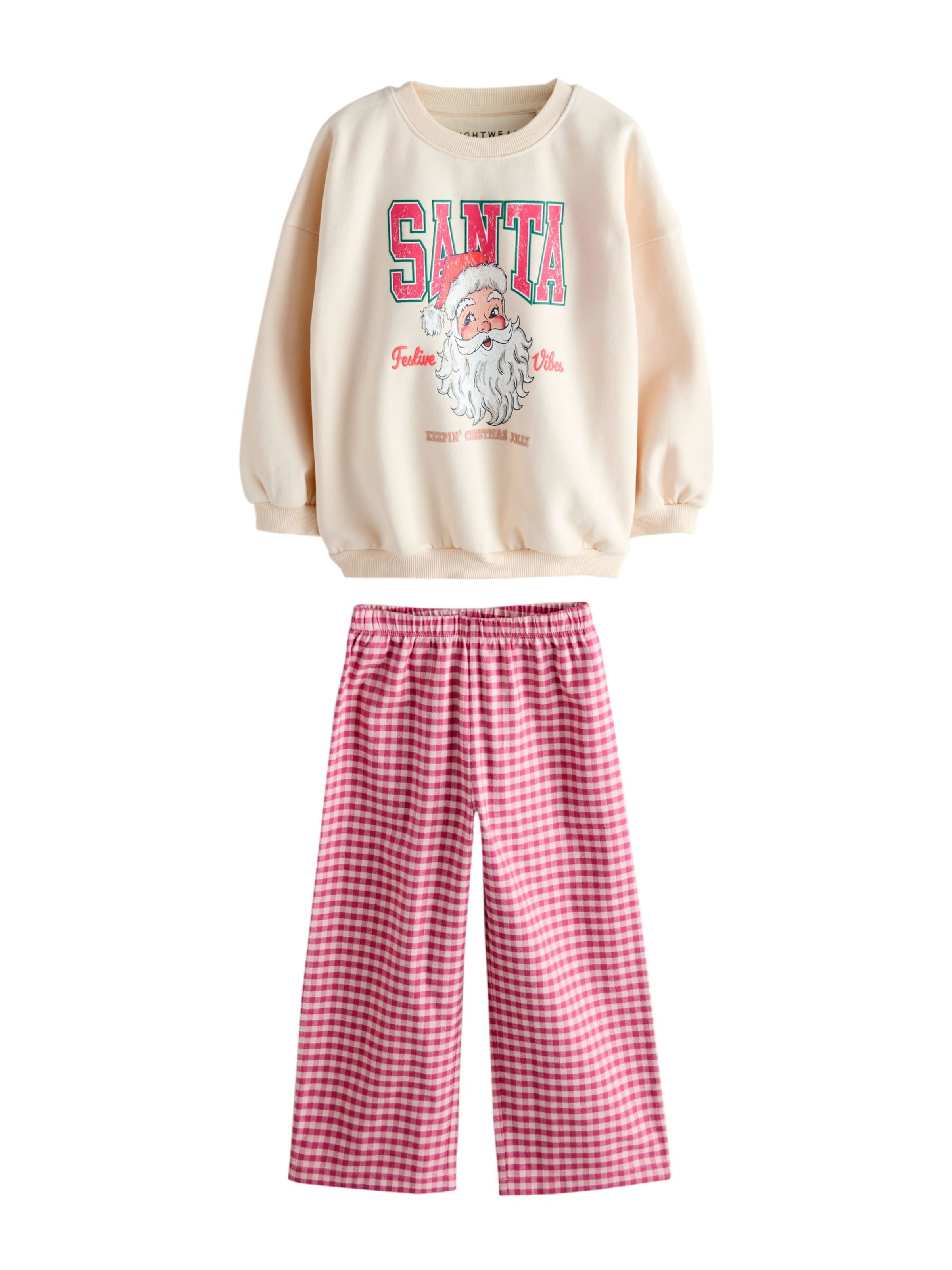 Next Pidžaama 'Santa', värv beež: eest vaates