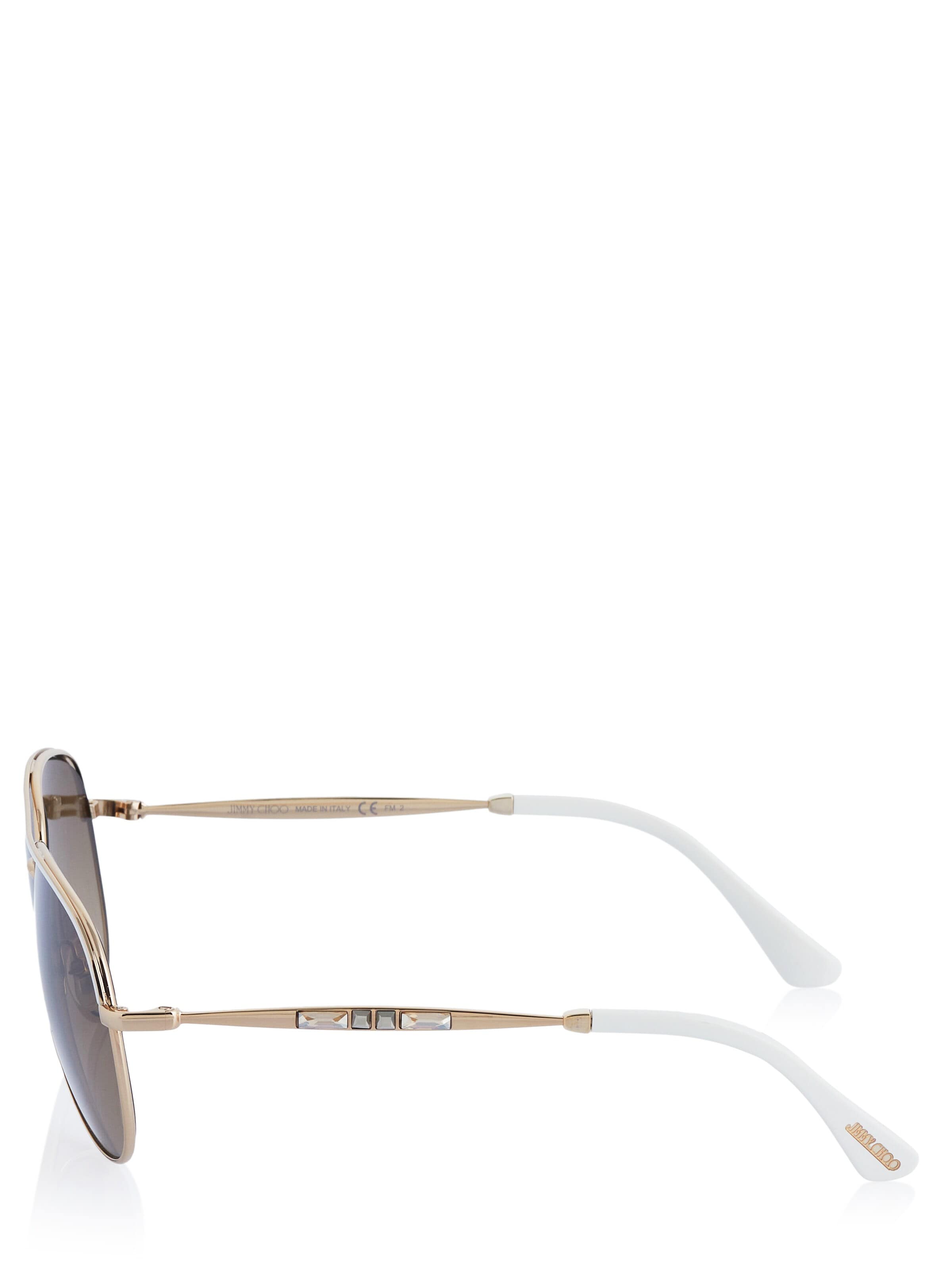 Lunettes de soleil JIMMY CHOO en or