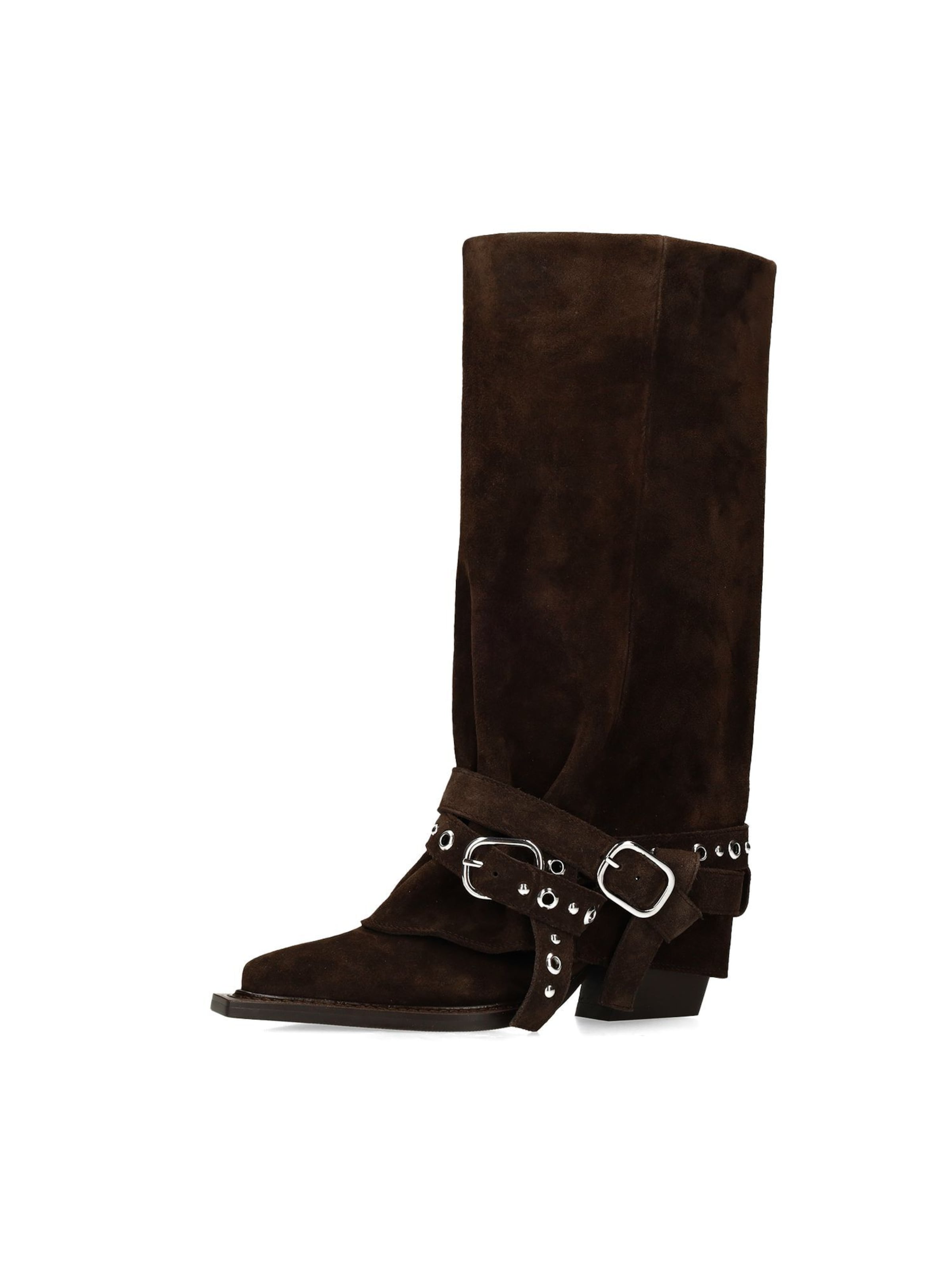 SACHA Cowboy Boots in Brown: front