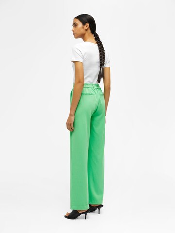 OBJECT Szeroka nogawka Spodnie 'Lisa' w kolorze zielony