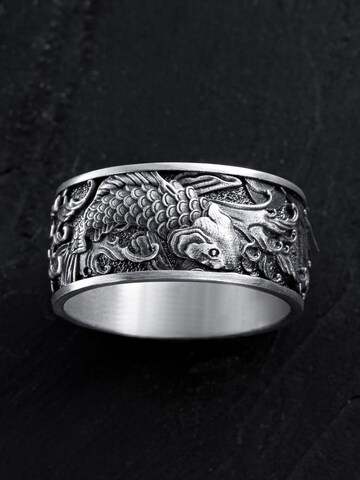 REYTEL Ring 'JAPANESE KOI CARPS AND WAVES' in Zilver