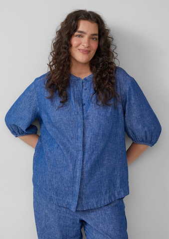 Chemisier s.Oliver en bleu : devant