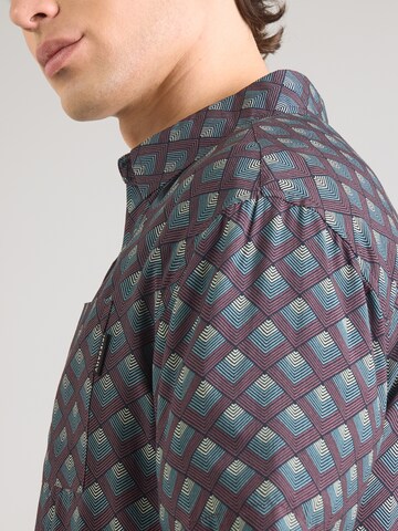 Iriedaily - Ajuste regular Camisa 'Resort' en azul