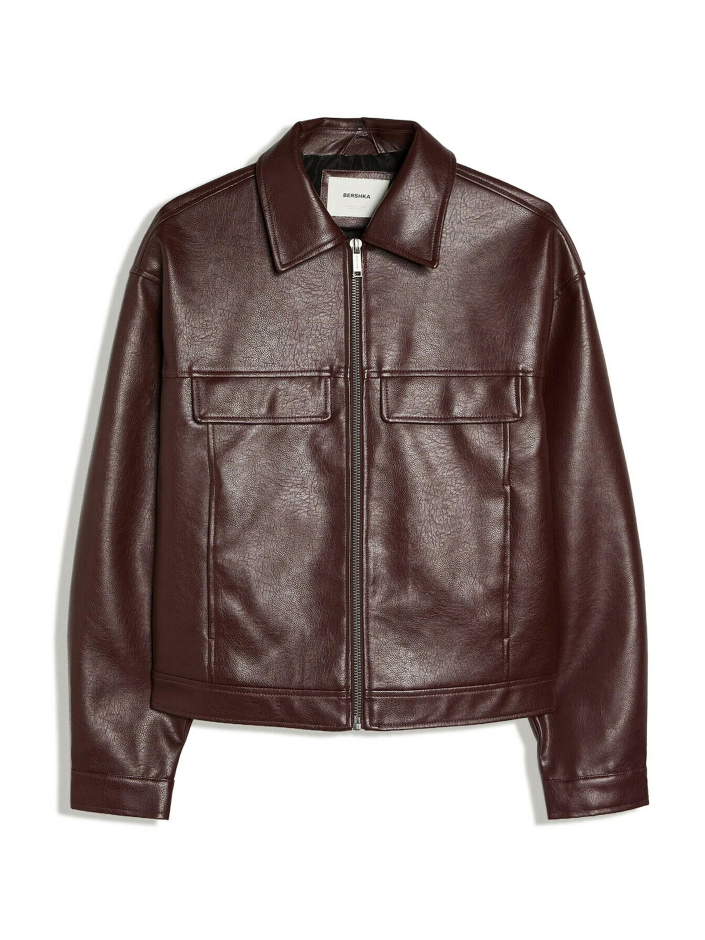 Bershka Between-Season Jacket in Red: front