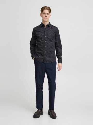 Casual Friday - Ajuste regular Camisa 'ANTON' en azul