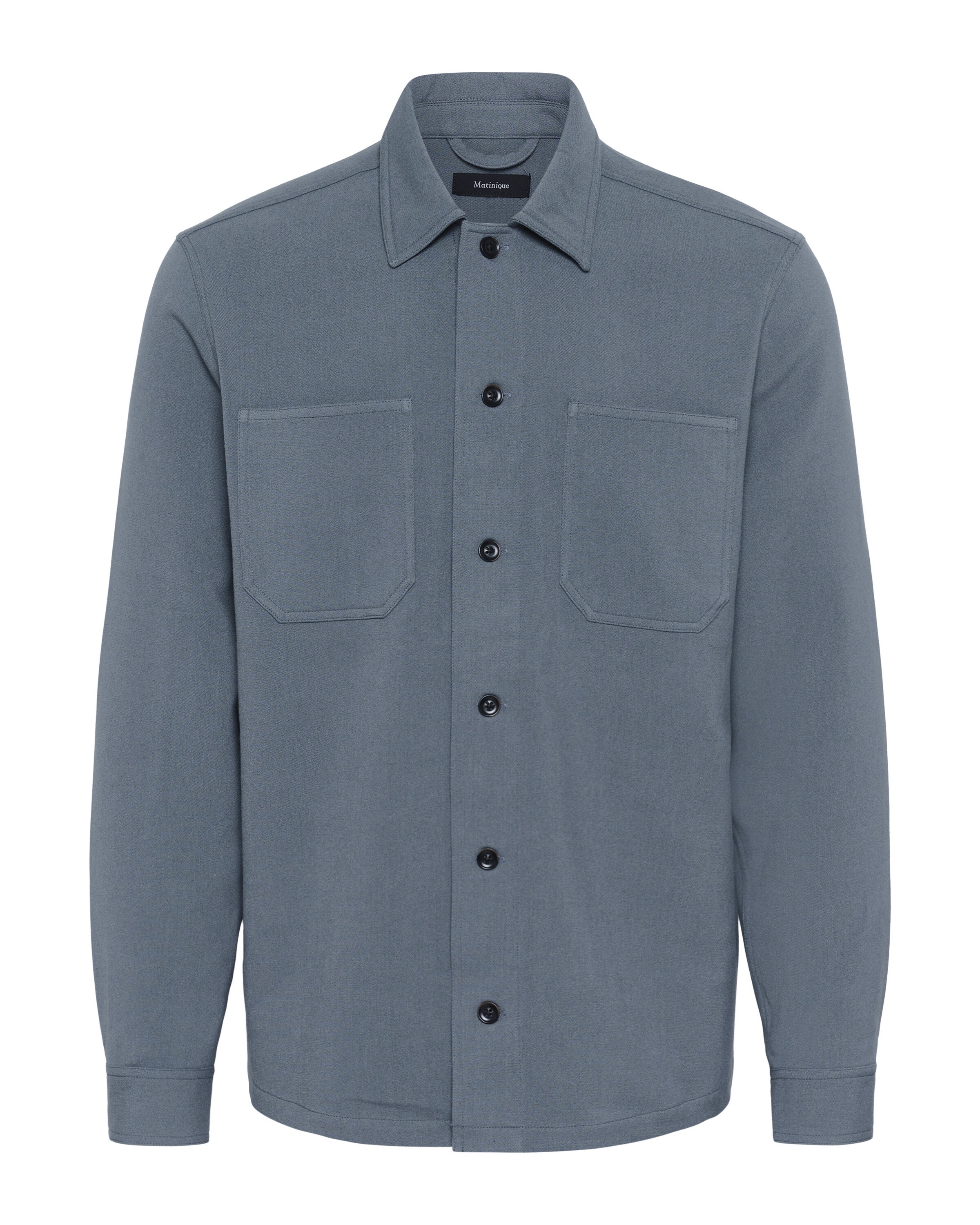 Matinique Overhemd 'Pelton' in Blauw: voorkant