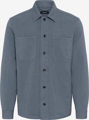 Matinique Overhemd 'Pelton' in Blauw: voorkant