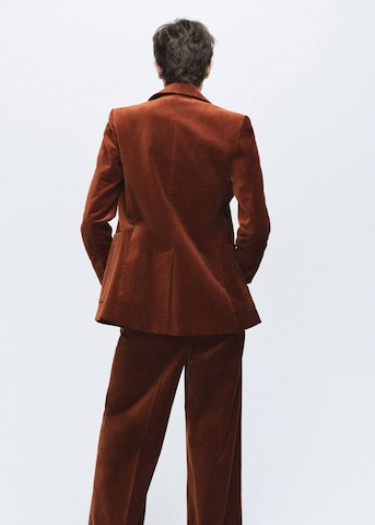 MANGO Blazer 'Velveton' in Braun
