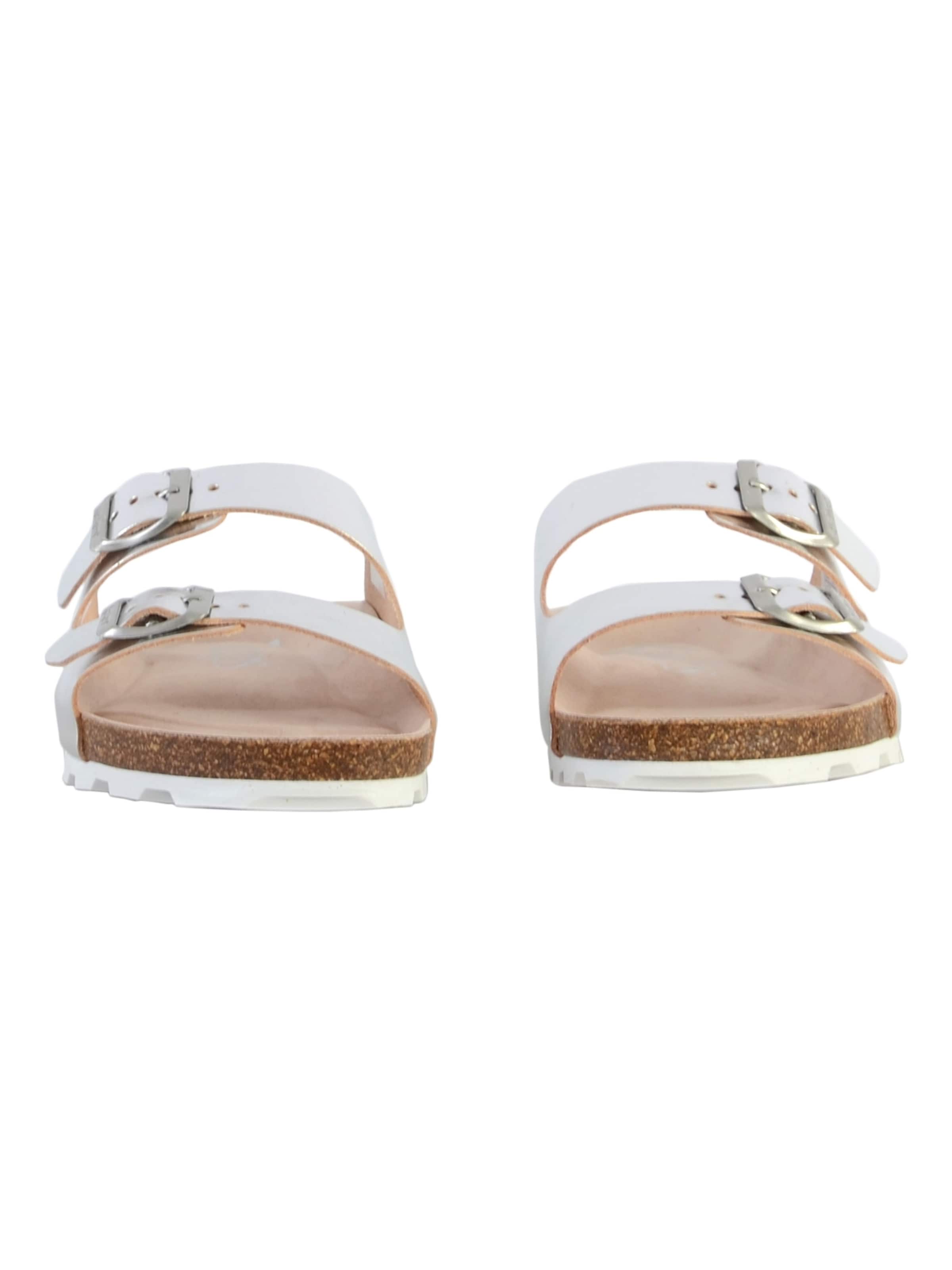 Kickers Mule 'Flache Mules aus Leder ELK' in Silver