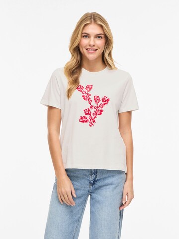 T-shirt 'VISYBILLA' VILA en blanc : devant