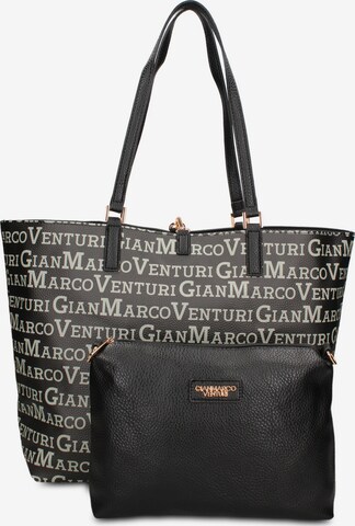 Shopper 'Shopper Elegante Pelle Vegana Gianmarco Venturi - Borsa Donna Versatile' di GianMarco Venturi in nero: frontale
