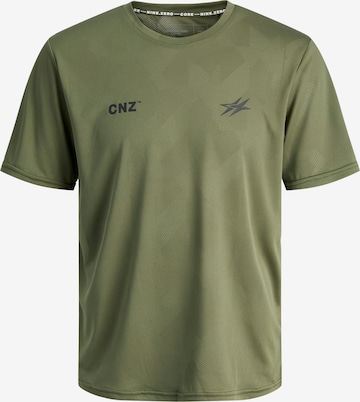 žalia JACK & JONES Marškinėliai 'JCOCNZ PARIS': priekis