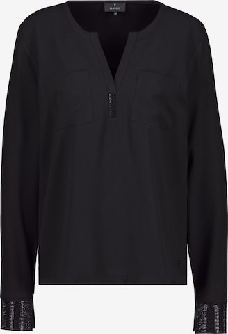 Bluză de la monari pe negru: față