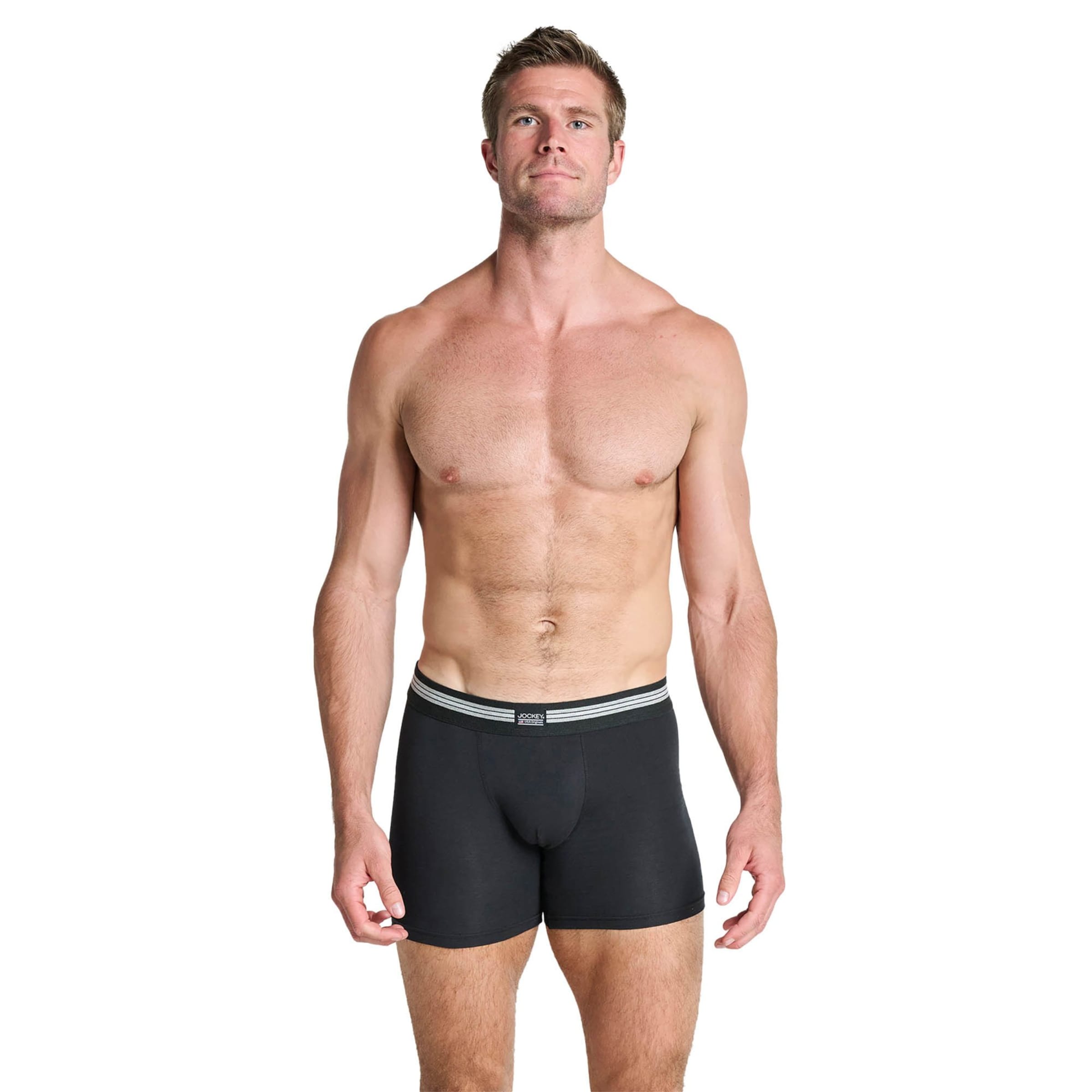 JOCKEY Boxer shorts in Black: front