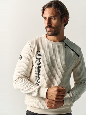 KOROSHI Sweatshirt in Weiß: Seite
