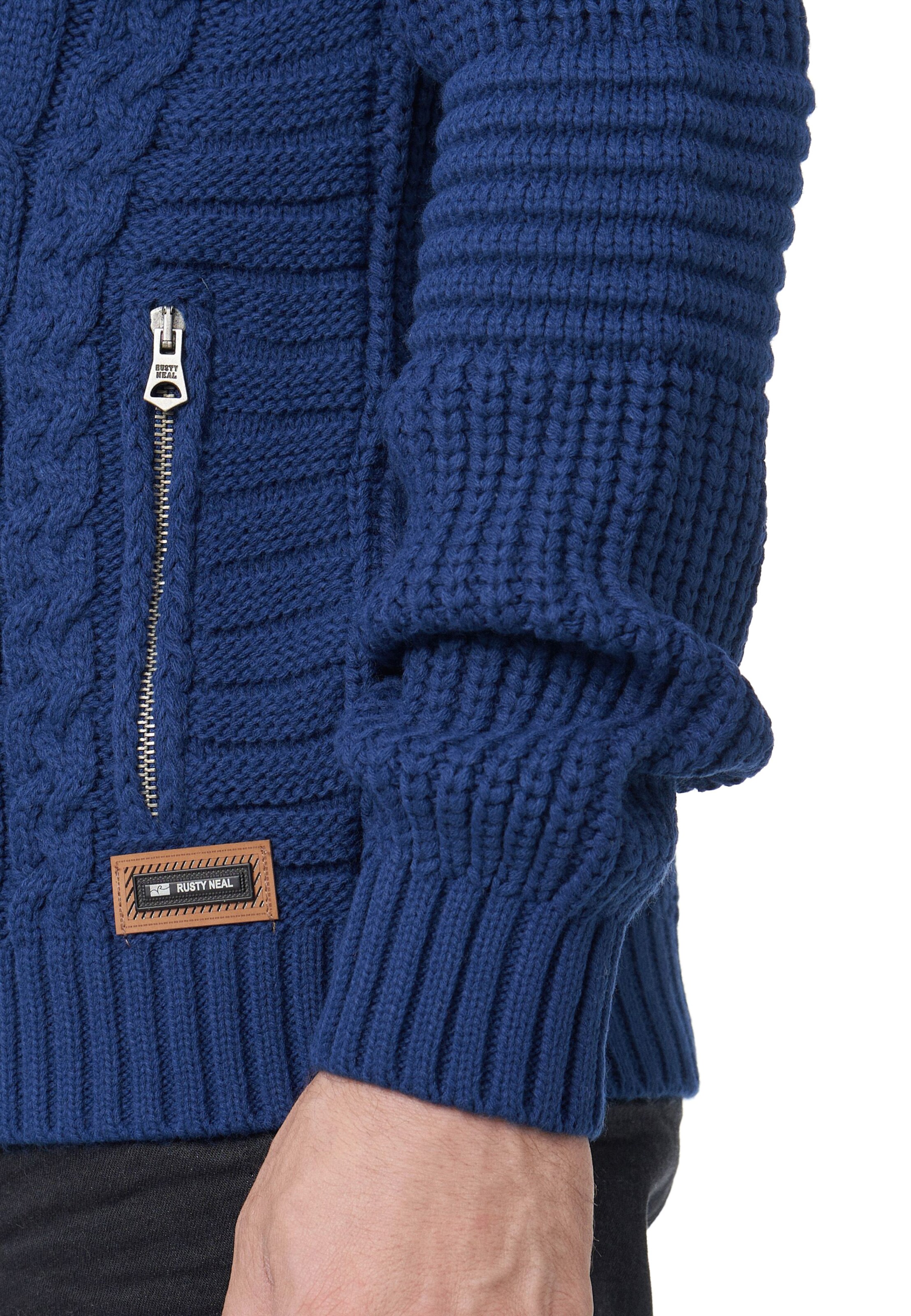 Rusty Neal Knit cardigan in Blue