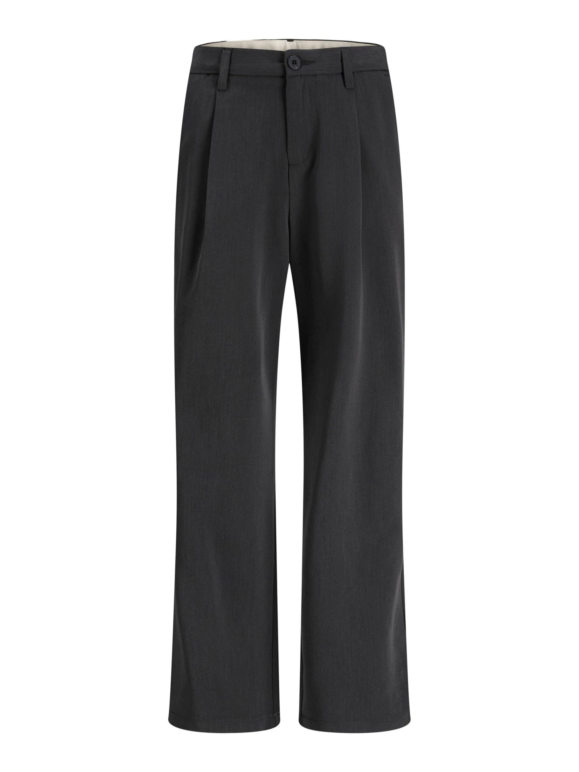 Jack & Jones Junior - Pierna ancha Pantalón en gris: frente