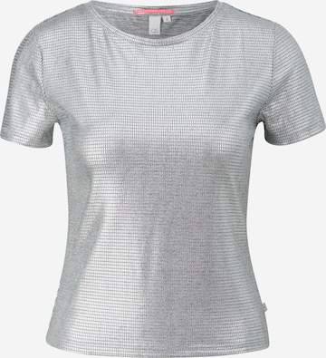 QS T-Shirt in Silber: predná strana